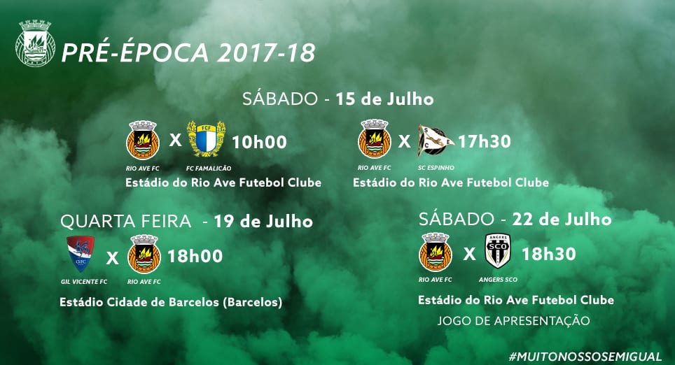 Pré-época 23/24 calendarizada - Rio Ave Futebol Clube